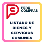 pero compras listado de bienes y servicios comunes